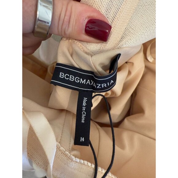 BCBGMaxazria Strapless Sequin Paiette Corset Dress NWT - Size 14 - Picture 5 of 9